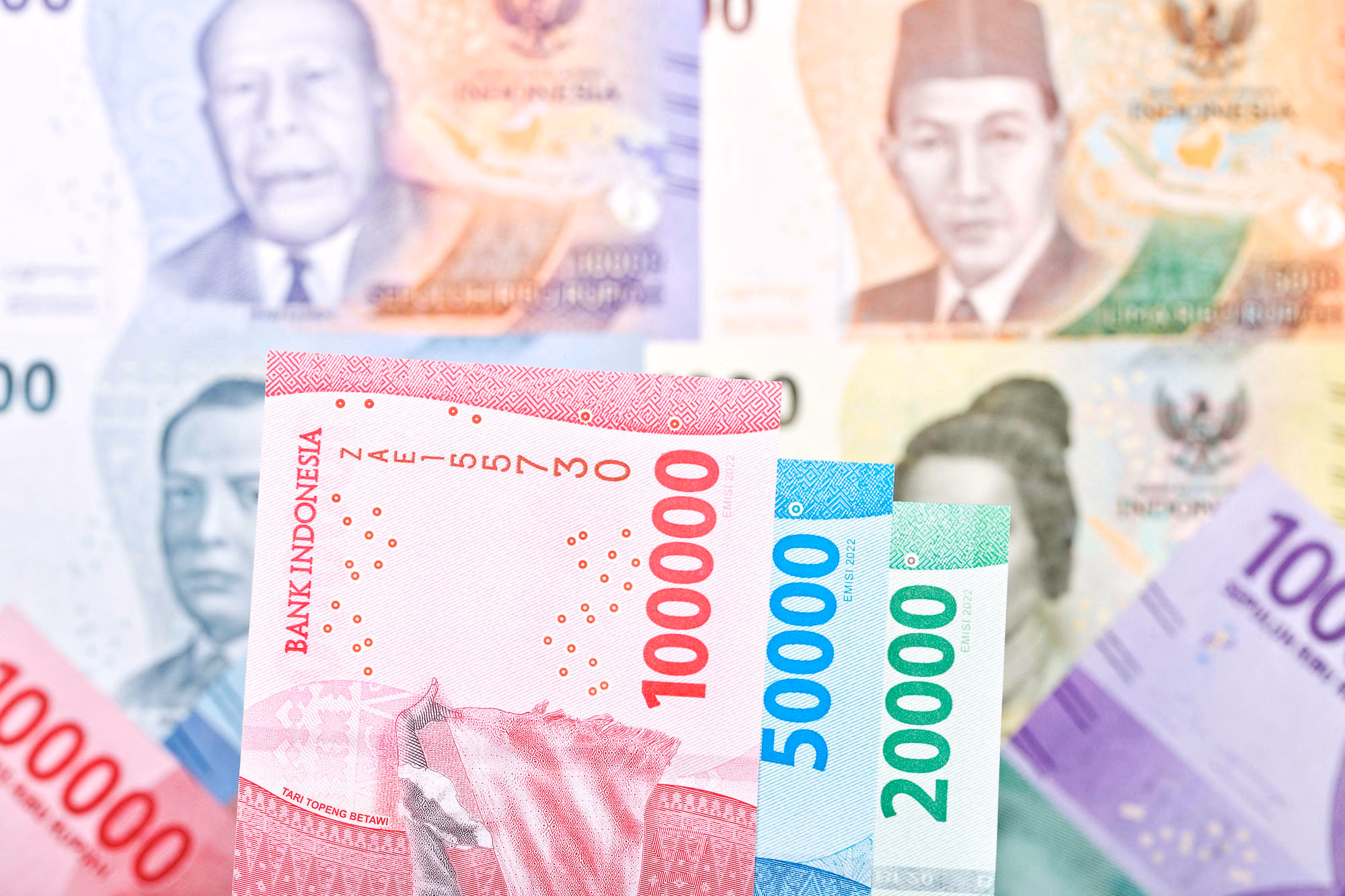 Rupias indonesias IDR, moneda oficial de Bali